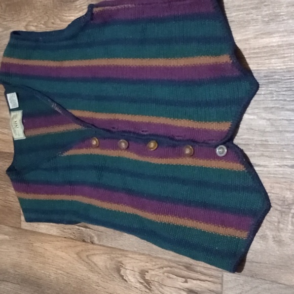 Sweaters - New River Company Vintage stripped Sweter Vest Warm Cozy Fall Winter Size Small